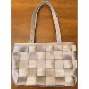 Seatbelt Bag Shoulder Bag Gray EXC COND!